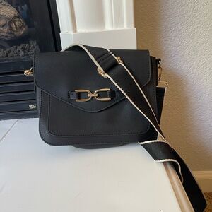 Black crossbody bag.